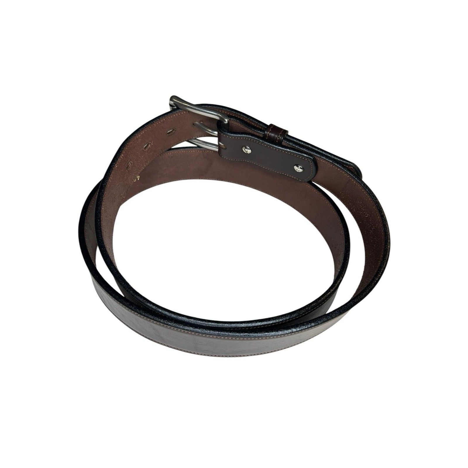 Hanks Belts The Canyon Men’s 46 Genuine Full Grain English Bridle Leather Brown — image 4 of 8